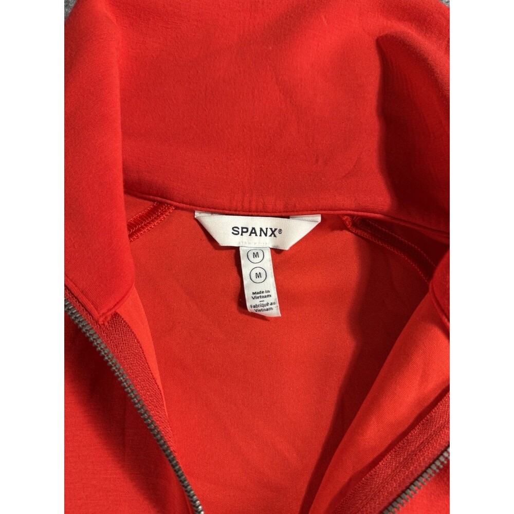 Spanx AirEssentials Half‑Zip Pullover Women’s Medium Red Lightweight Soft - Picture 5 of 8